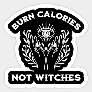 Funny Witch Pagan Workout Sport Gym Sticker